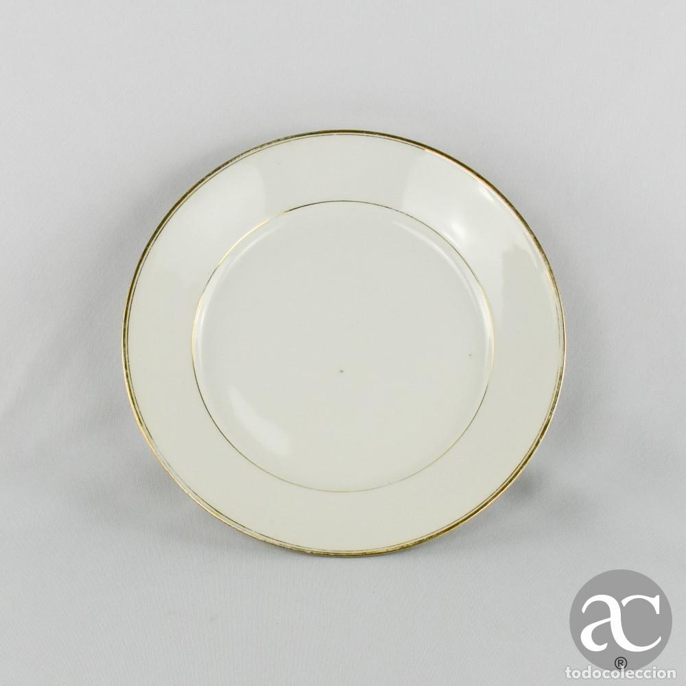 Antig&uuml;edades: Plato de porcelana con pie LIMOGES - Foto 2