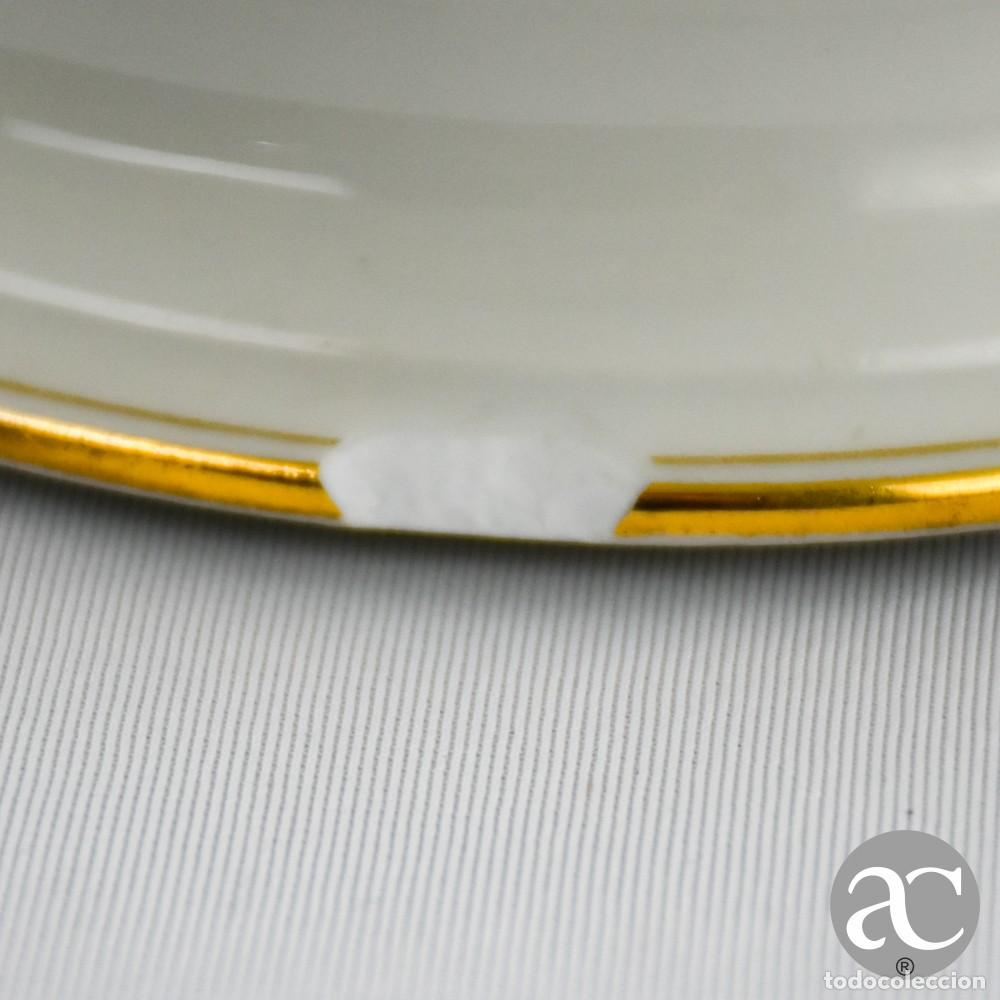 Antig&uuml;edades: Plato de porcelana con pie LIMOGES - Foto 6