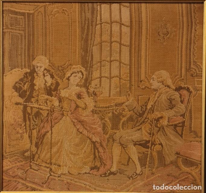 Antig&uuml;edades: Antiguo tapiz gobelino frances - Foto 3