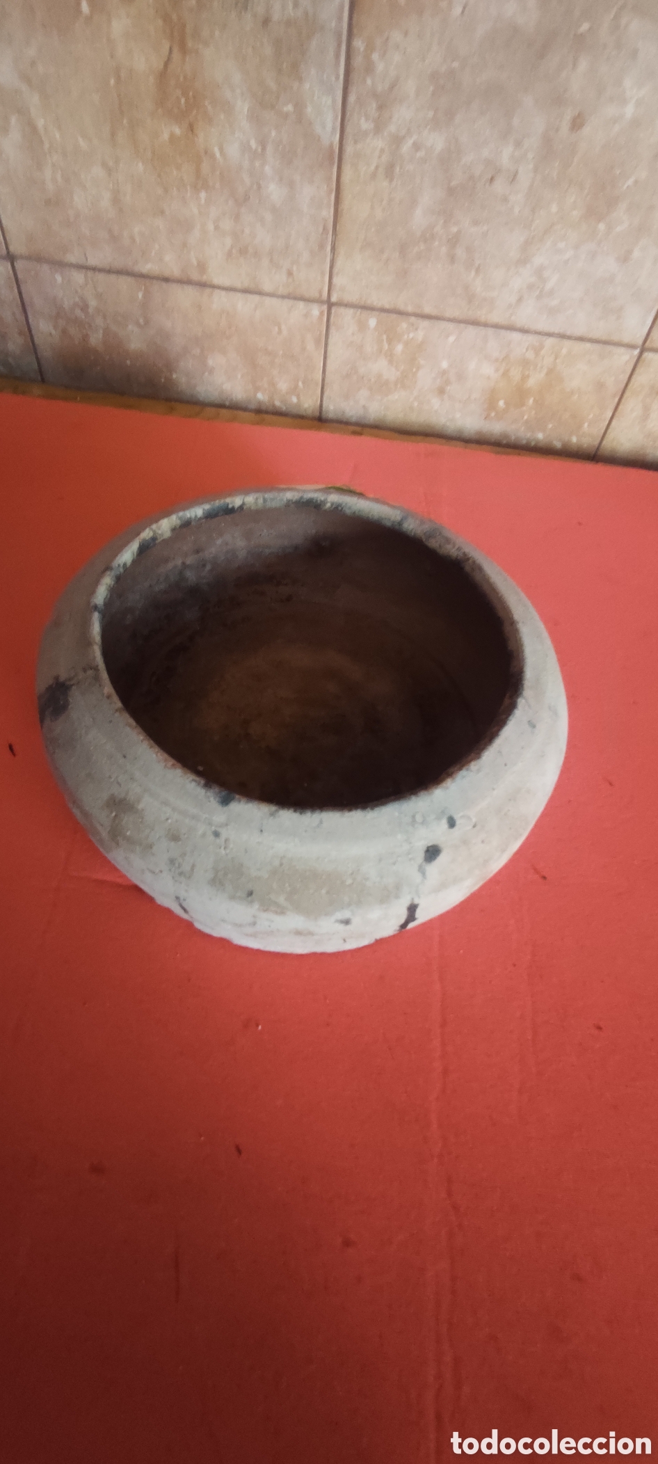 Antig&uuml;edades: Antiguo Bebedero / Comedero de barro - Foto 3