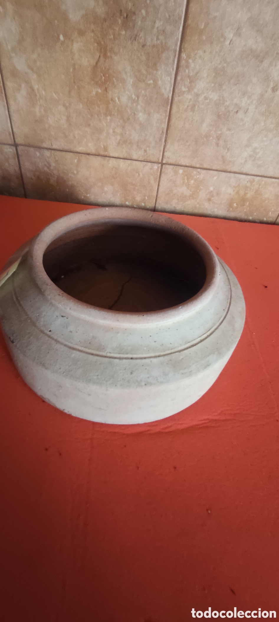 Antig&uuml;edades: Comedero / bebedero de barro de aves - Foto 3