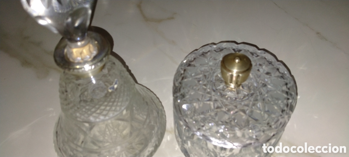 Antig&uuml;edades: Botella de cristal y caja de cristal de roca - Foto 2