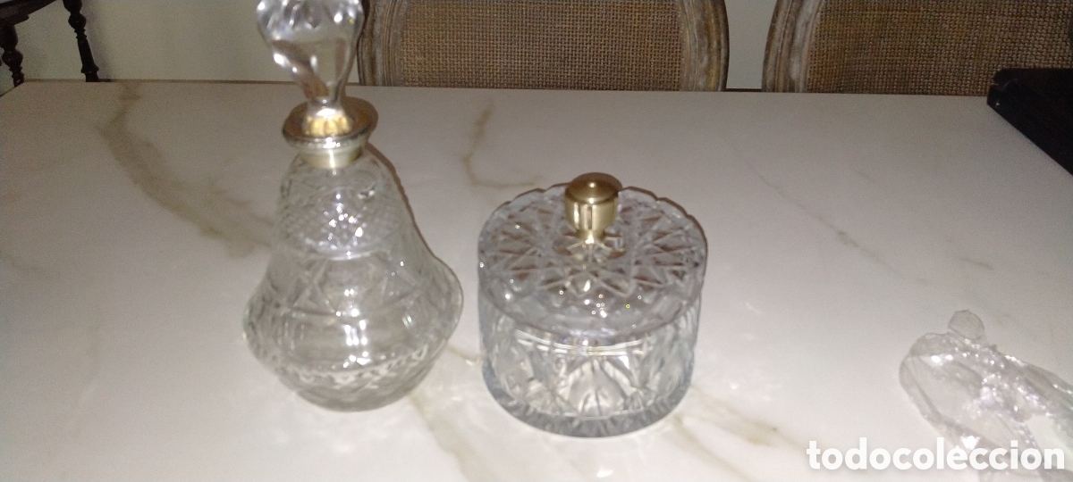 Antig&uuml;edades: Botella de cristal y caja de cristal de roca - Foto 4
