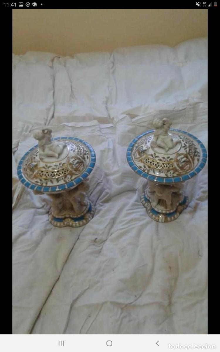 Antig&uuml;edades: FRUTERO DE PORCELANA CON SELLO - Foto 1