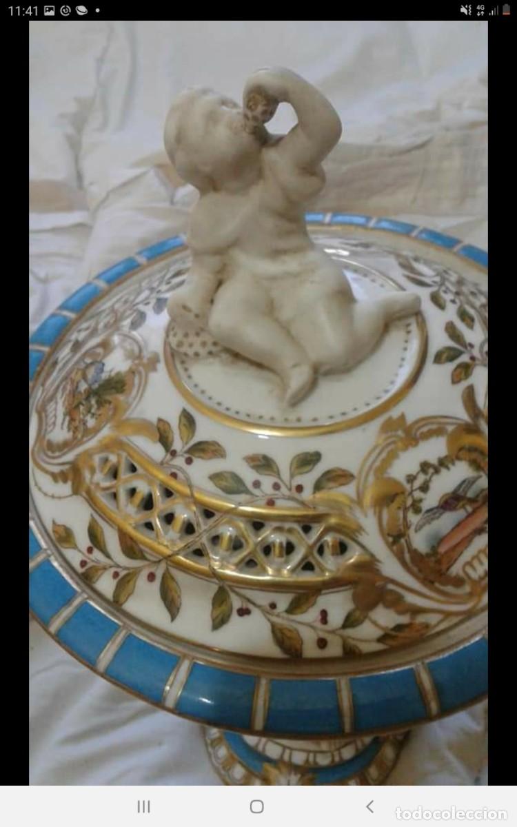 Antig&uuml;edades: FRUTERO DE PORCELANA CON SELLO - Foto 3