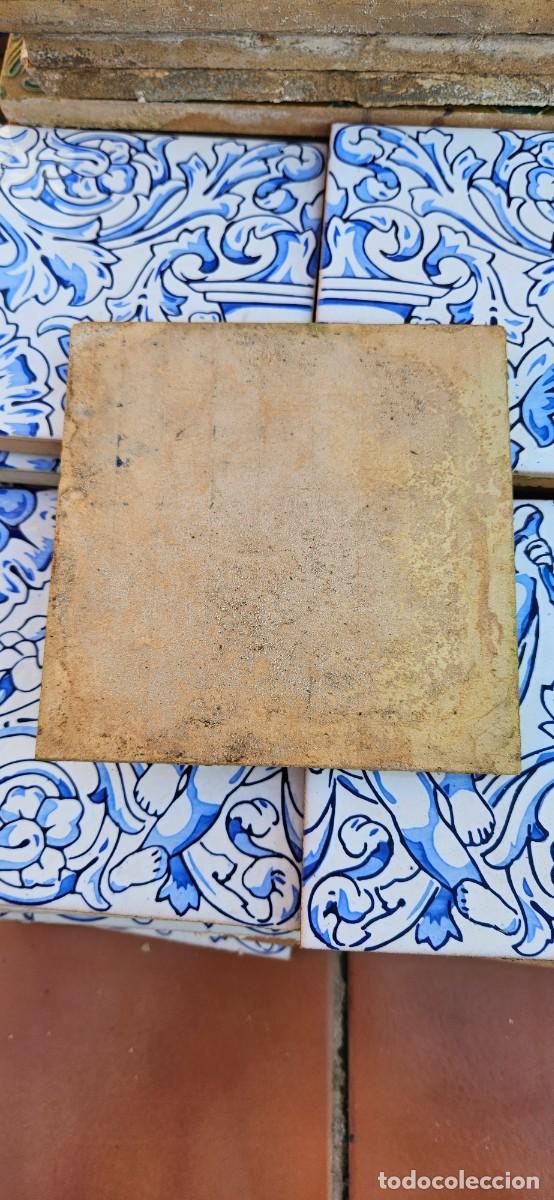 Antig&uuml;edades: 8 Azulejos antiguos angelitos - Foto 2