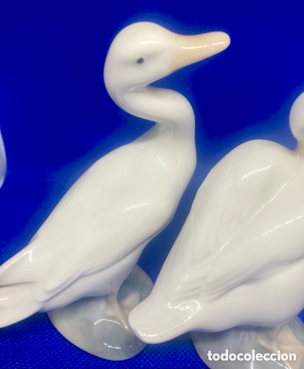 Antig&uuml;edades: PAREJA DE LLADR&Oacute; CISNES VINTAGE - Foto 12