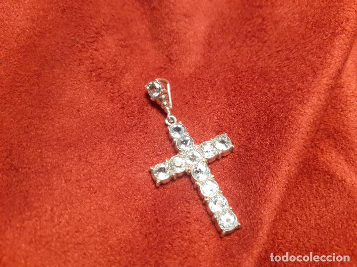 Antig&uuml;edades: Cruz de plata y aguamarinas - Foto 4
