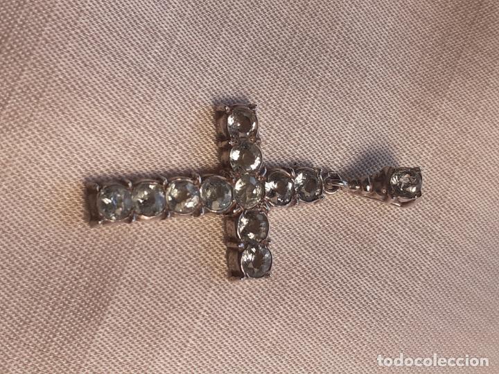 Antig&uuml;edades: Cruz de plata y aguamarinas - Foto 8