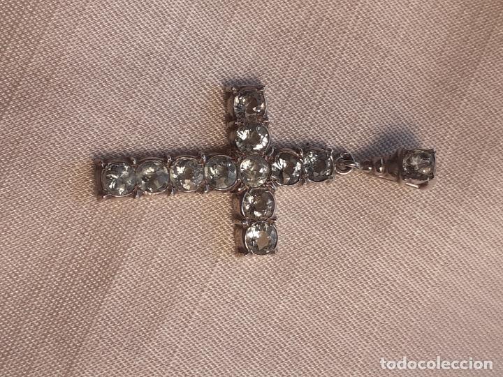 Antig&uuml;edades: Cruz de plata y aguamarinas - Foto 9