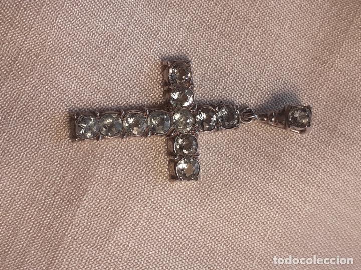 Antig&uuml;edades: Cruz de plata y aguamarinas - Foto 10