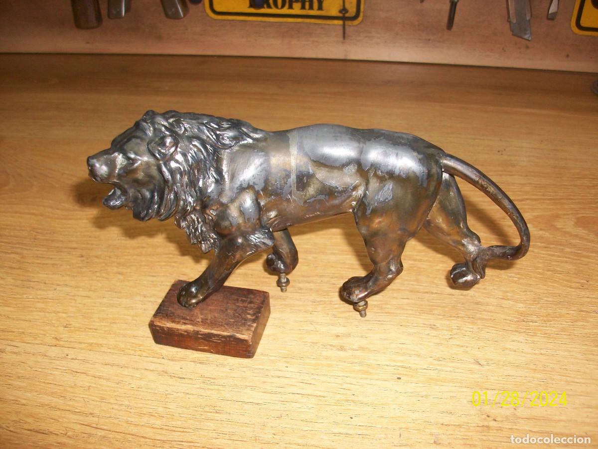 Antig&uuml;edades: FIGURA DE LEON BRONCEADO - Foto 3