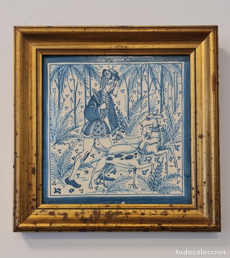 Antig&uuml;edades: Azulejo de colecci&oacute;n Cases Manises - Foto 1