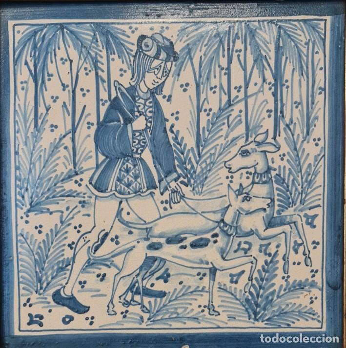 Antig&uuml;edades: Azulejo de colecci&oacute;n Cases Manises - Foto 2