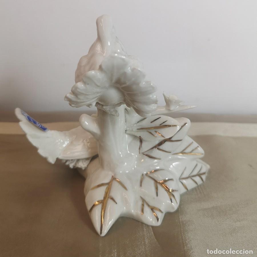 Antig&uuml;edades: Figura Palomas Capodimonte - Foto 6