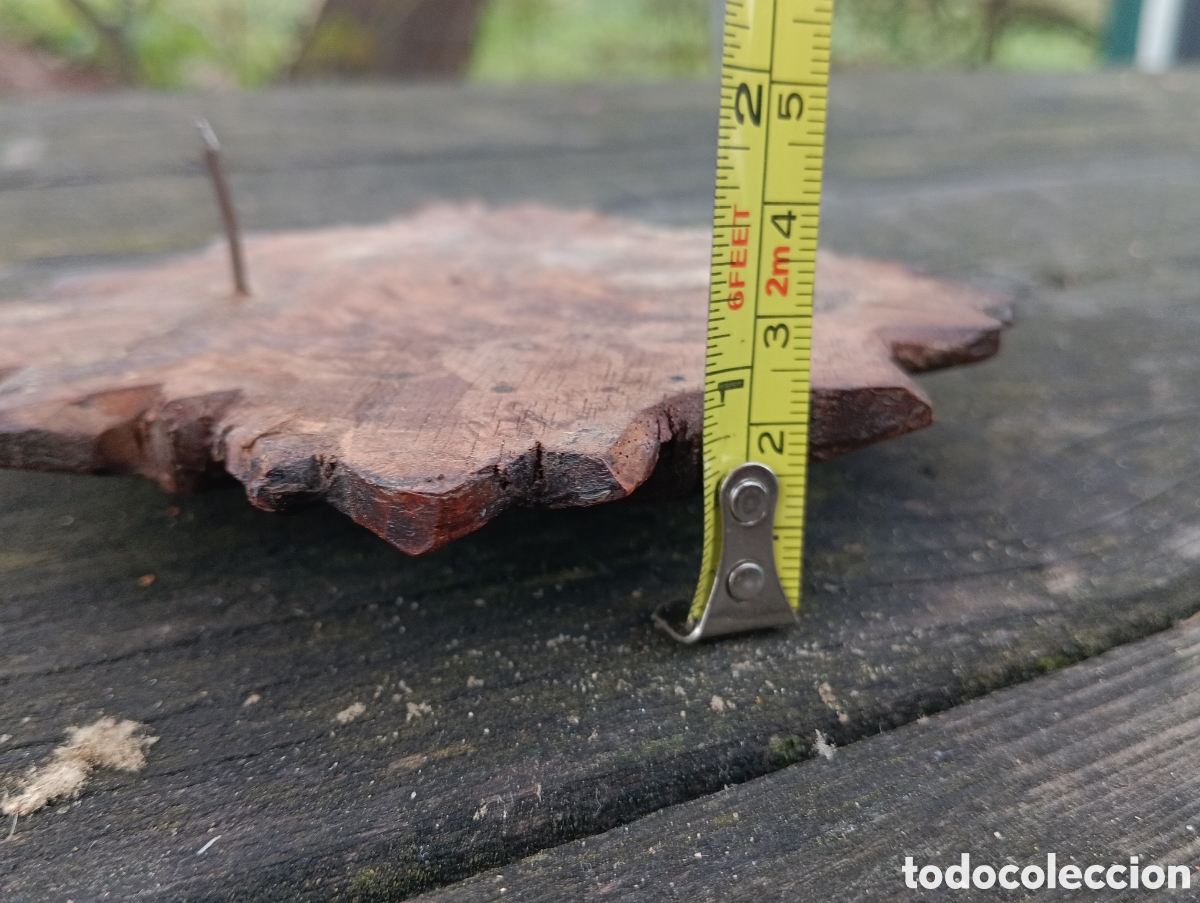 Antig&uuml;edades: Antiguo Remate Flor Madera Restaurar Mueble. - Foto 11