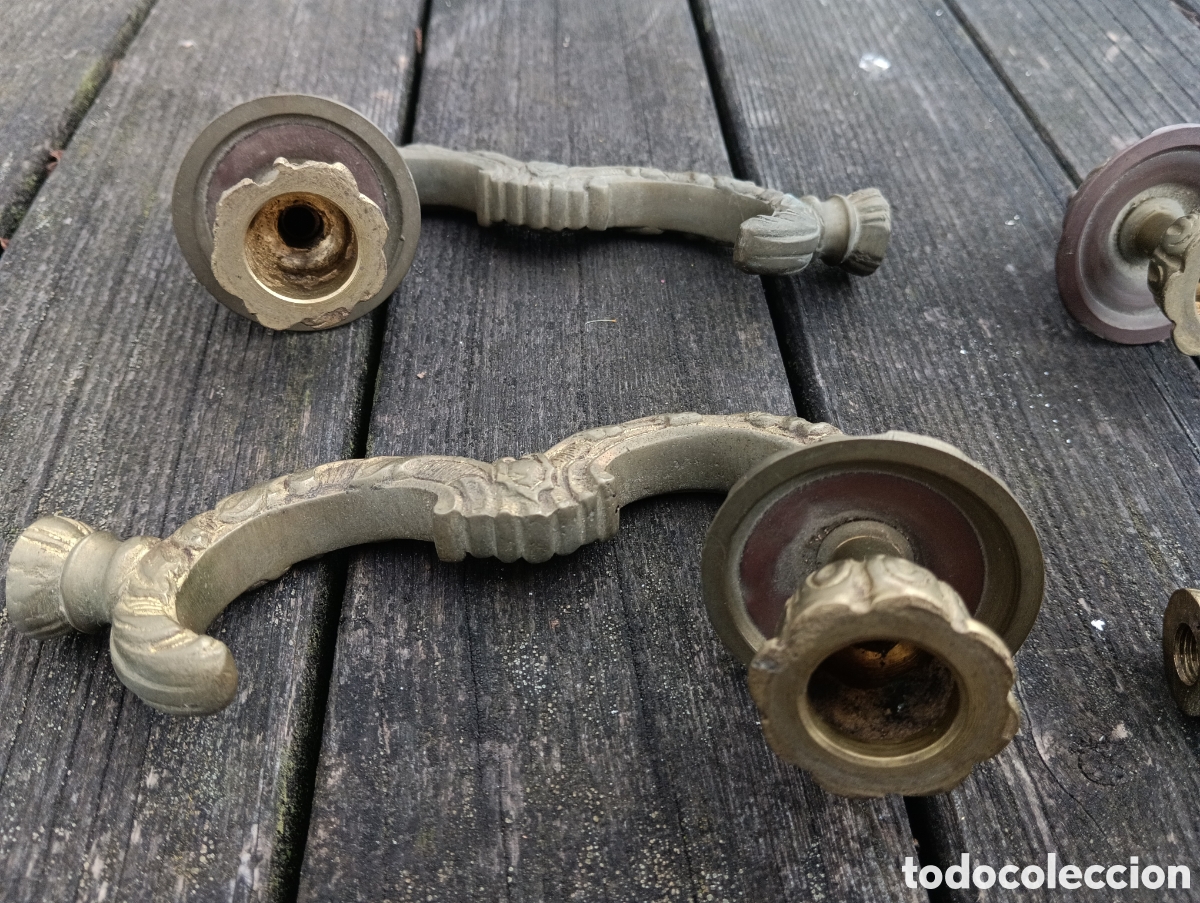 Antig&uuml;edades: Antiguos Brazos Bronce Restaurar L&aacute;mpara. - Foto 6