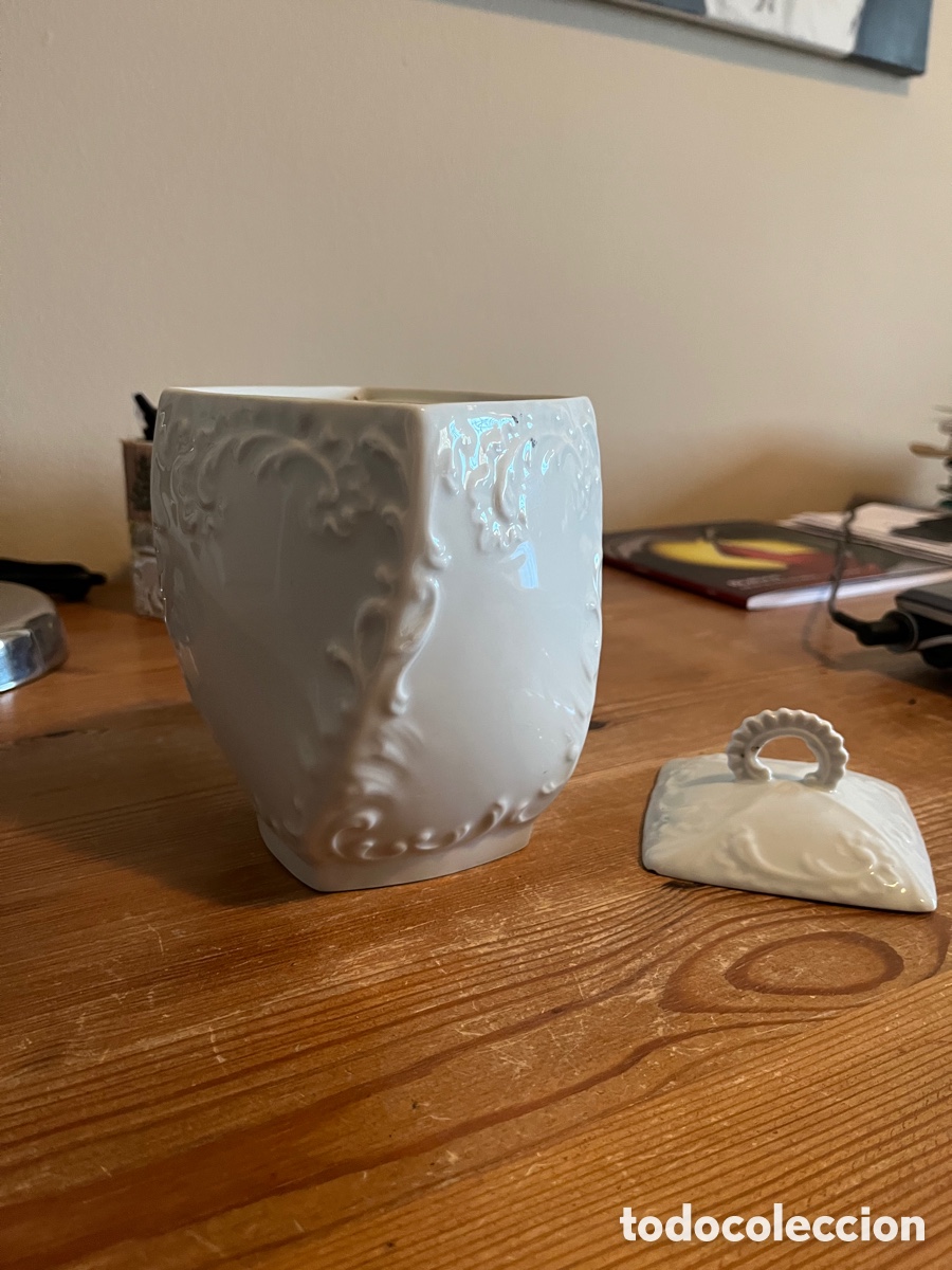 Antig&uuml;edades: Original tarro de porcelana de Limoges - Foto 2