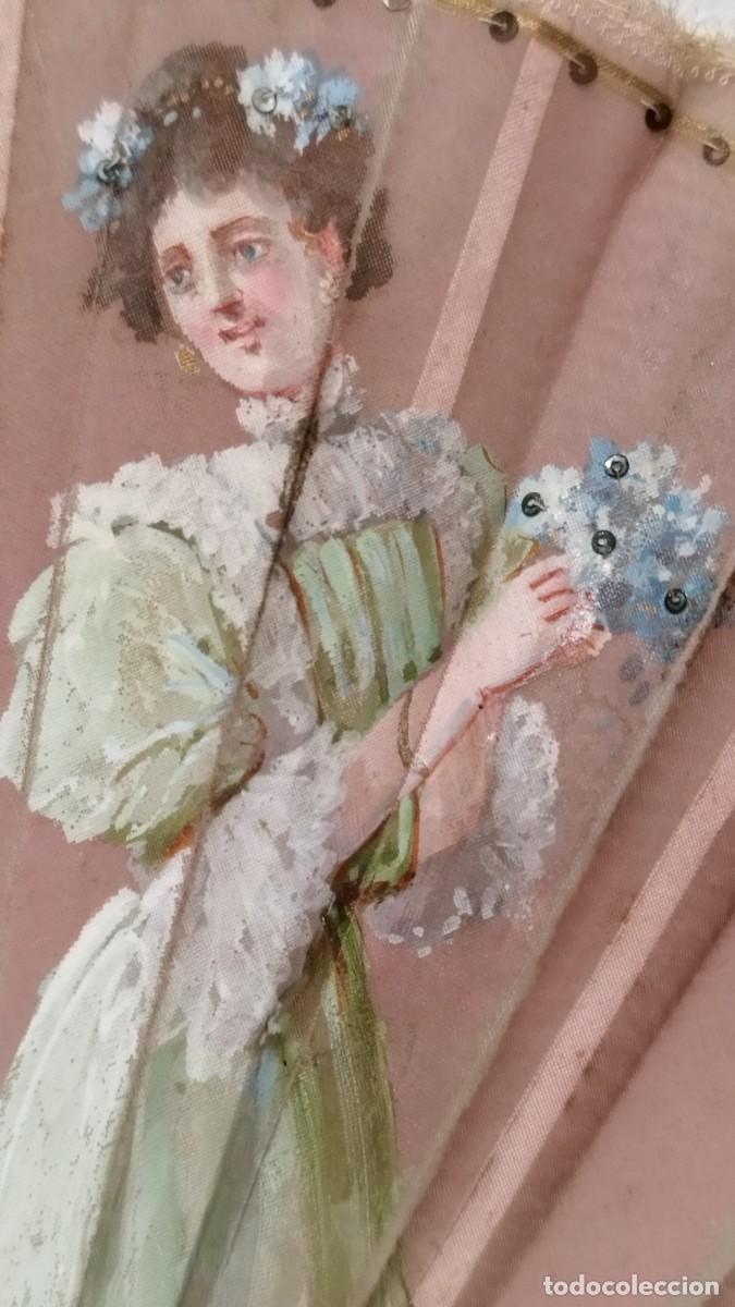 Antig&uuml;edades: Antiguo abanico pintado,a restaurar - Foto 5