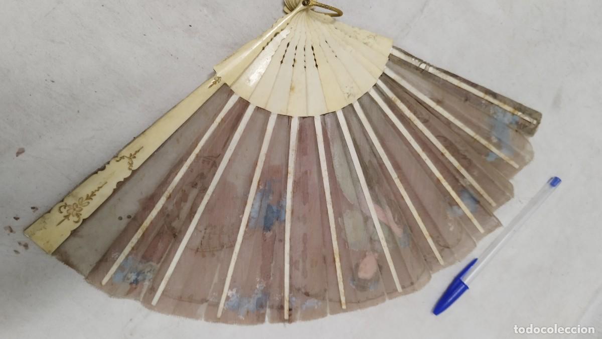 Antig&uuml;edades: Antiguo abanico pintado,a restaurar - Foto 6