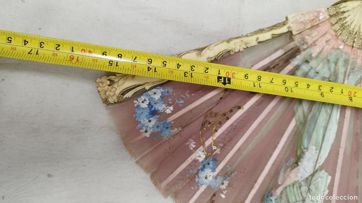 Antig&uuml;edades: Antiguo abanico pintado,a restaurar - Foto 7