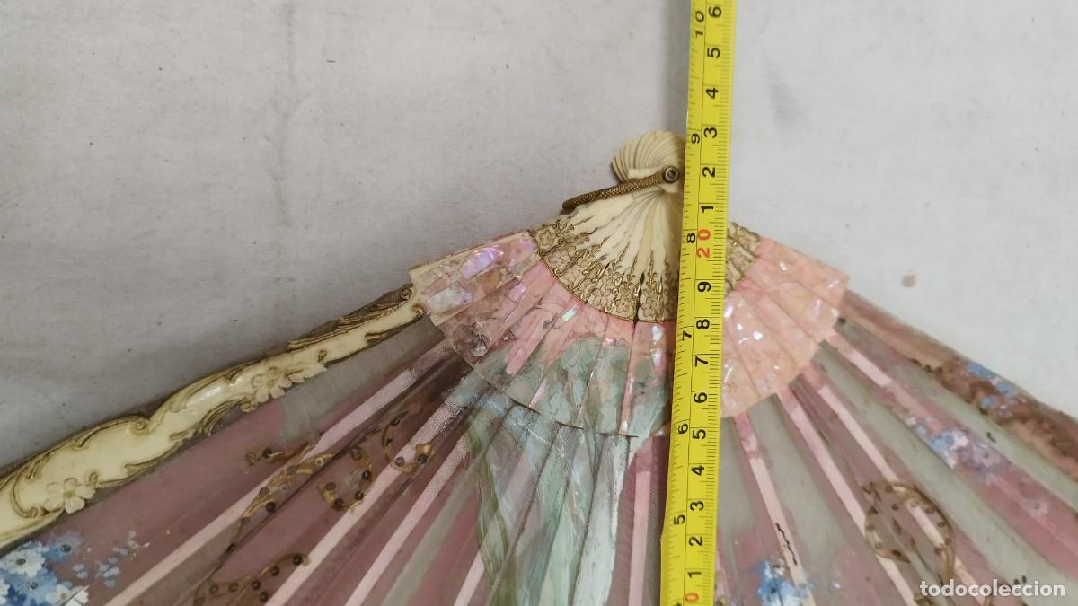 Antig&uuml;edades: Antiguo abanico pintado,a restaurar - Foto 8