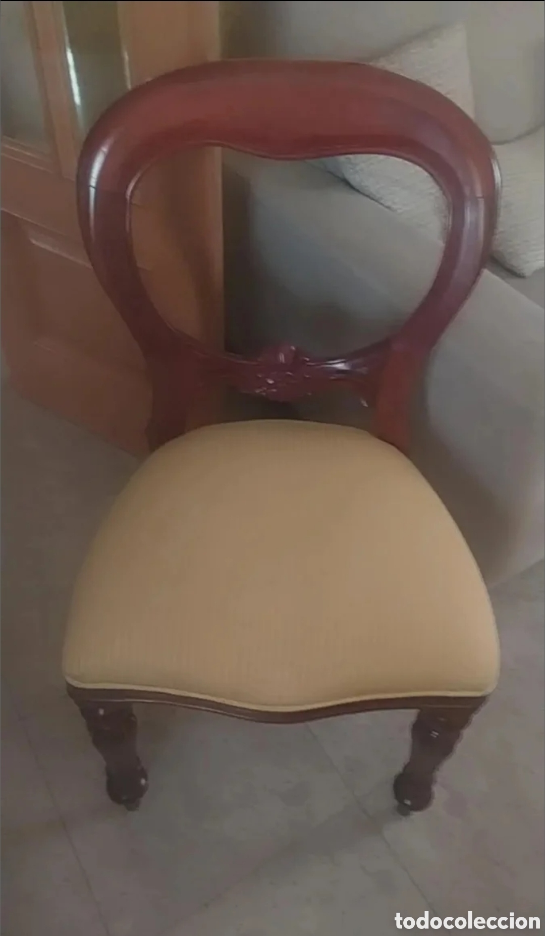 Antig&uuml;edades: Conjunto de Mesa y sillas Isabelinas - Foto 2