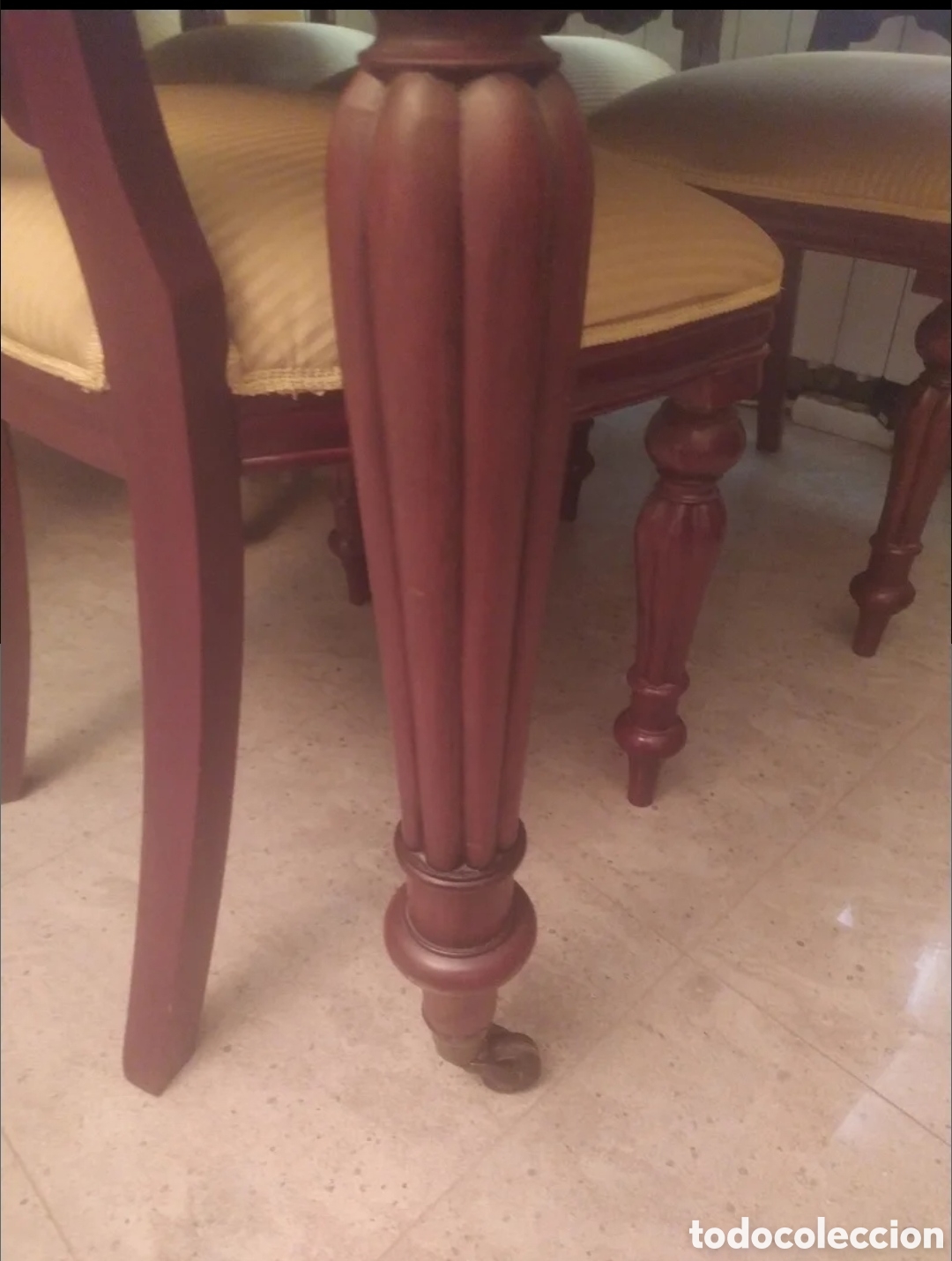 Antig&uuml;edades: Conjunto de Mesa y sillas Isabelinas - Foto 8