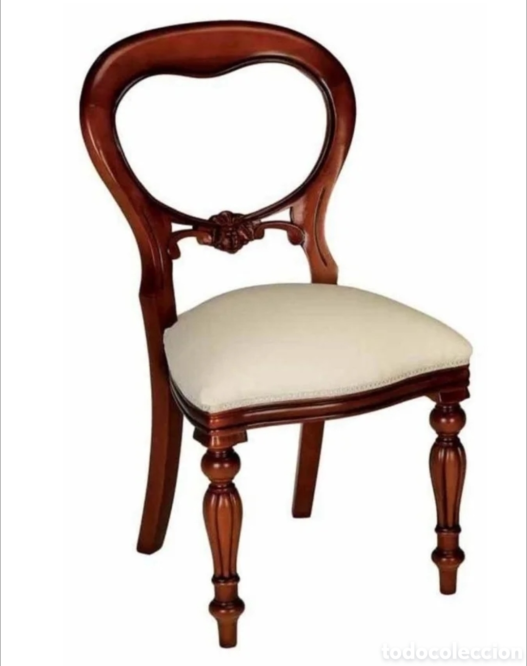 Antiquit&eacute;s: Conjunto de Mesa y sillas Isabelinas