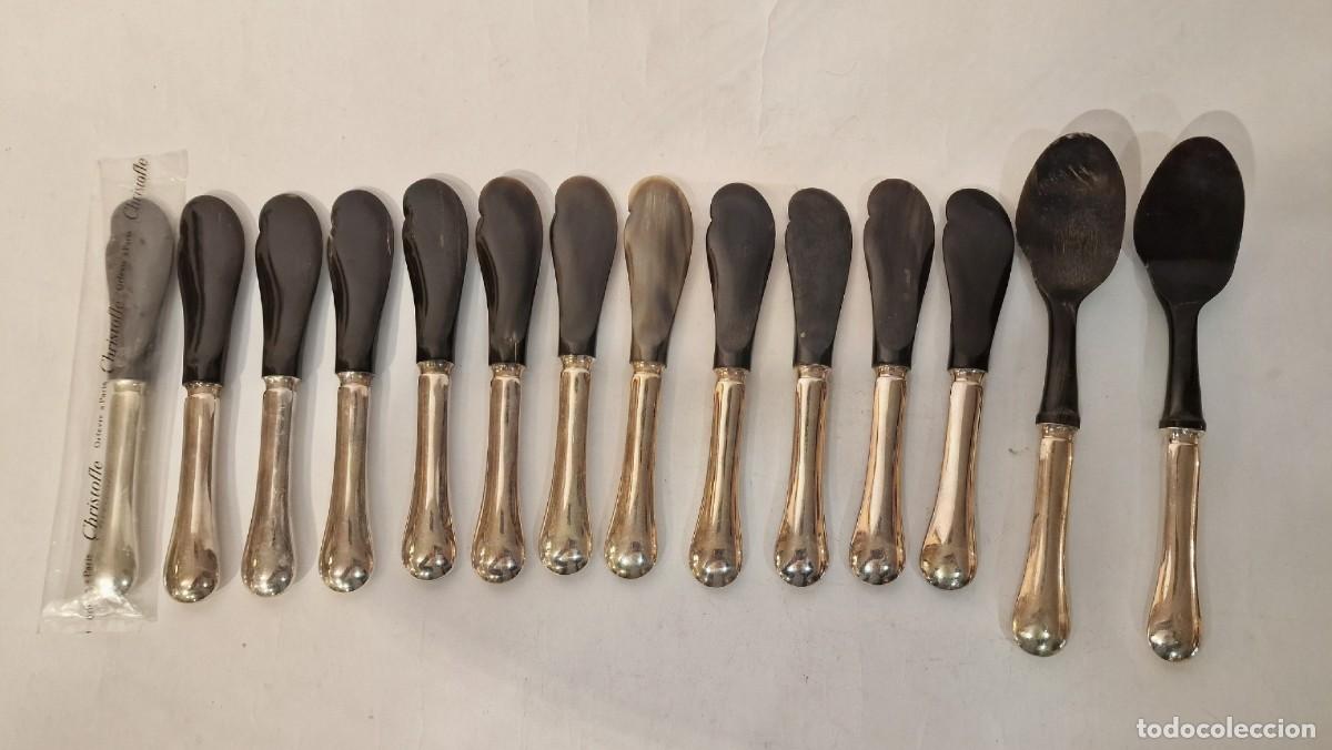 Antig&uuml;edades: Palas de untar con dos cucharas Christopher - Foto 2