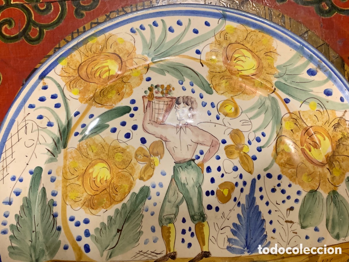 Antig&uuml;edades: Plato de cer&aacute;mica de Manises. - Foto 10