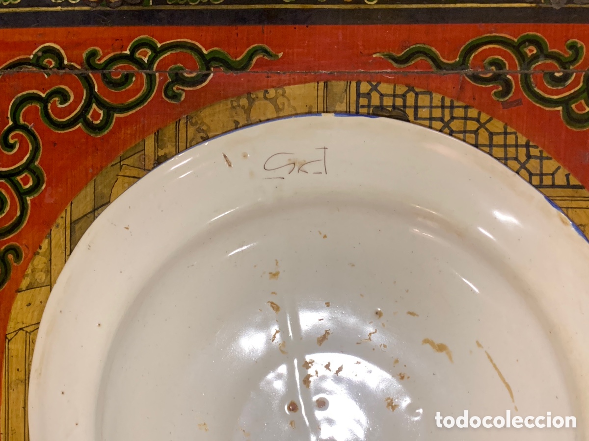 Antig&uuml;edades: Plato de cer&aacute;mica de Manises. - Foto 12