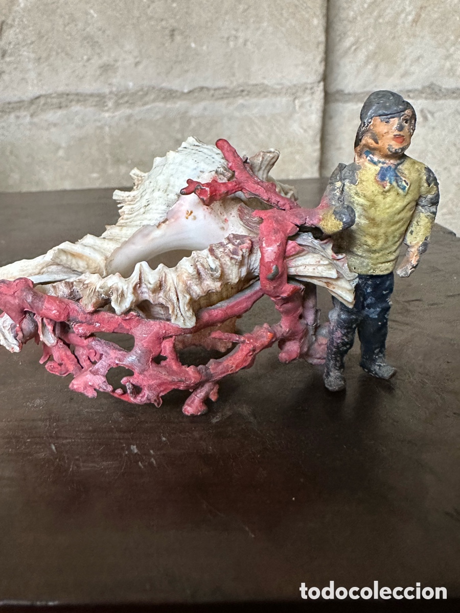 Antig&uuml;edades: Figura plomo Nuremberg bronce Viena - Foto 1