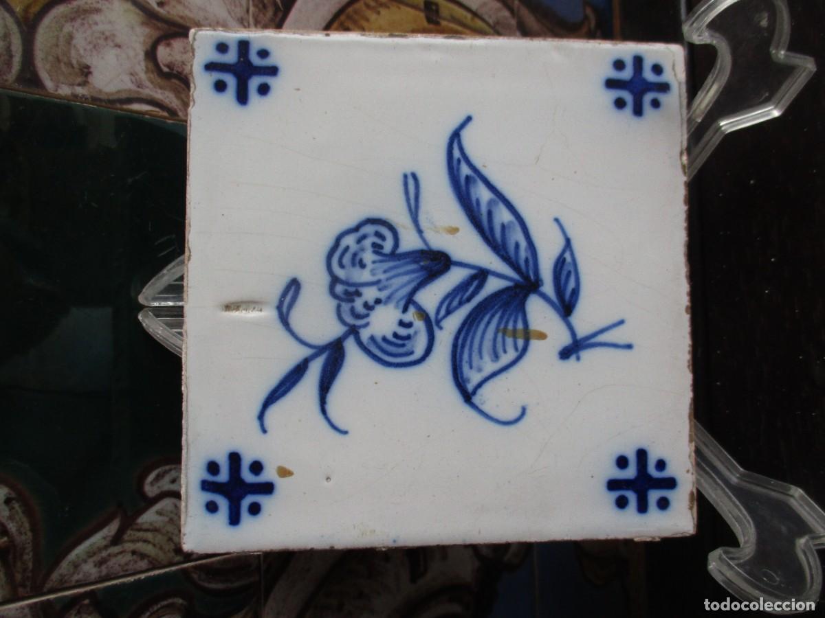 Antig&uuml;edades: Azulejo pintado siglo XIX - Foto 1