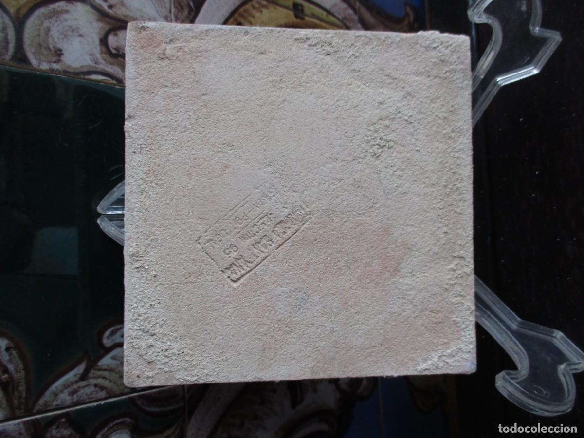 Antig&uuml;edades: Azulejo pintado siglo XIX - Foto 2