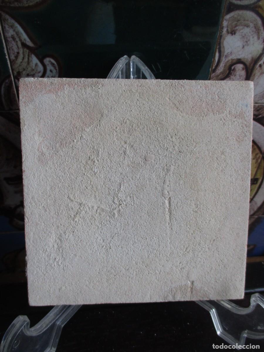 Antig&uuml;edades: Azulejo pintado siglo XIX - Foto 2