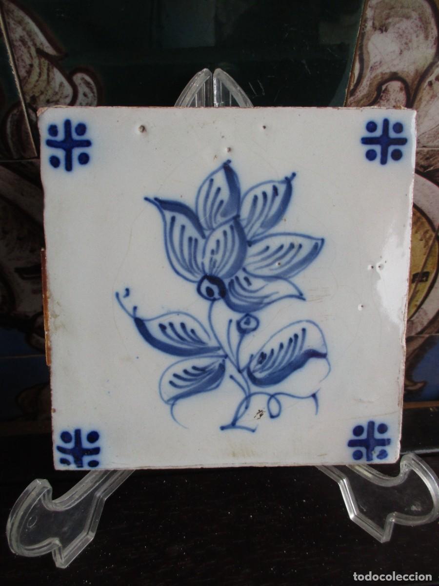 Antig&uuml;edades: Azulejo pintado siglo XIX - Foto 1