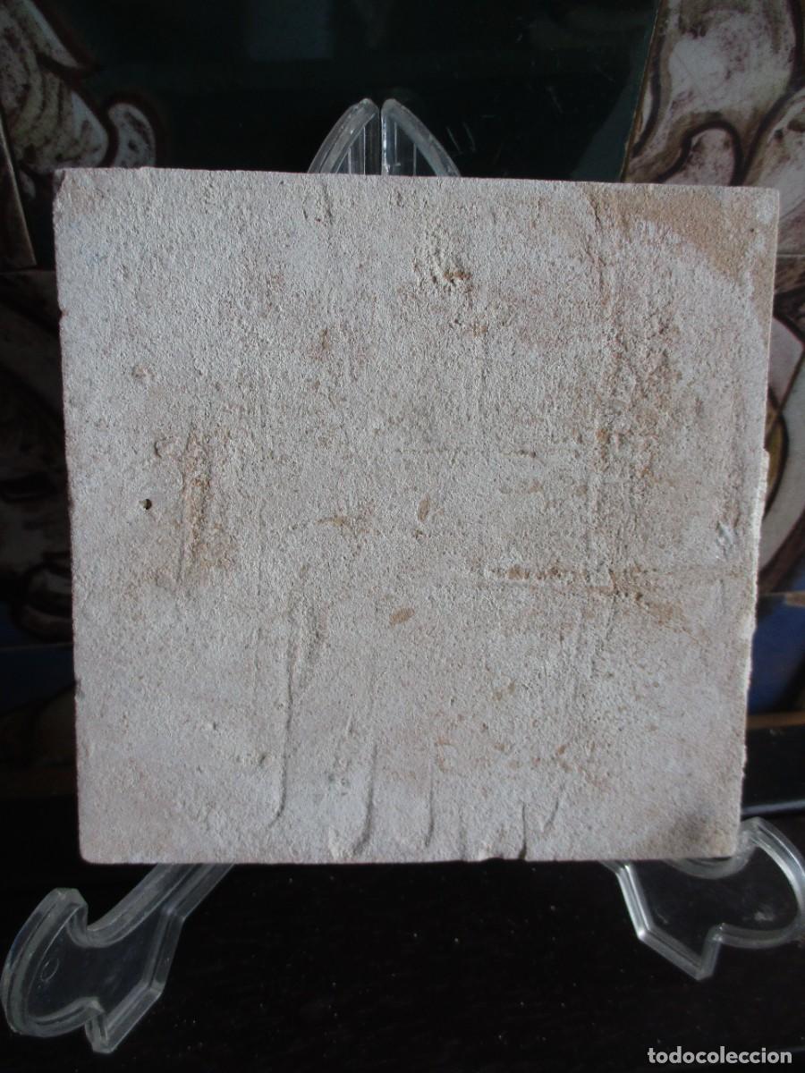 Antig&uuml;edades: Azulejo pintado siglo XIX - Foto 2