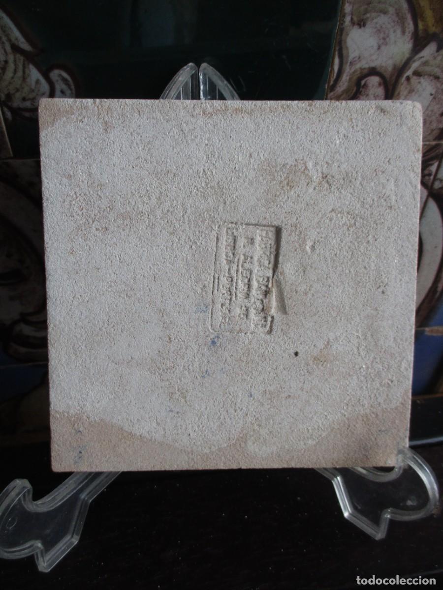 Antig&uuml;edades: Azulejo pintado siglo XIX - Foto 2