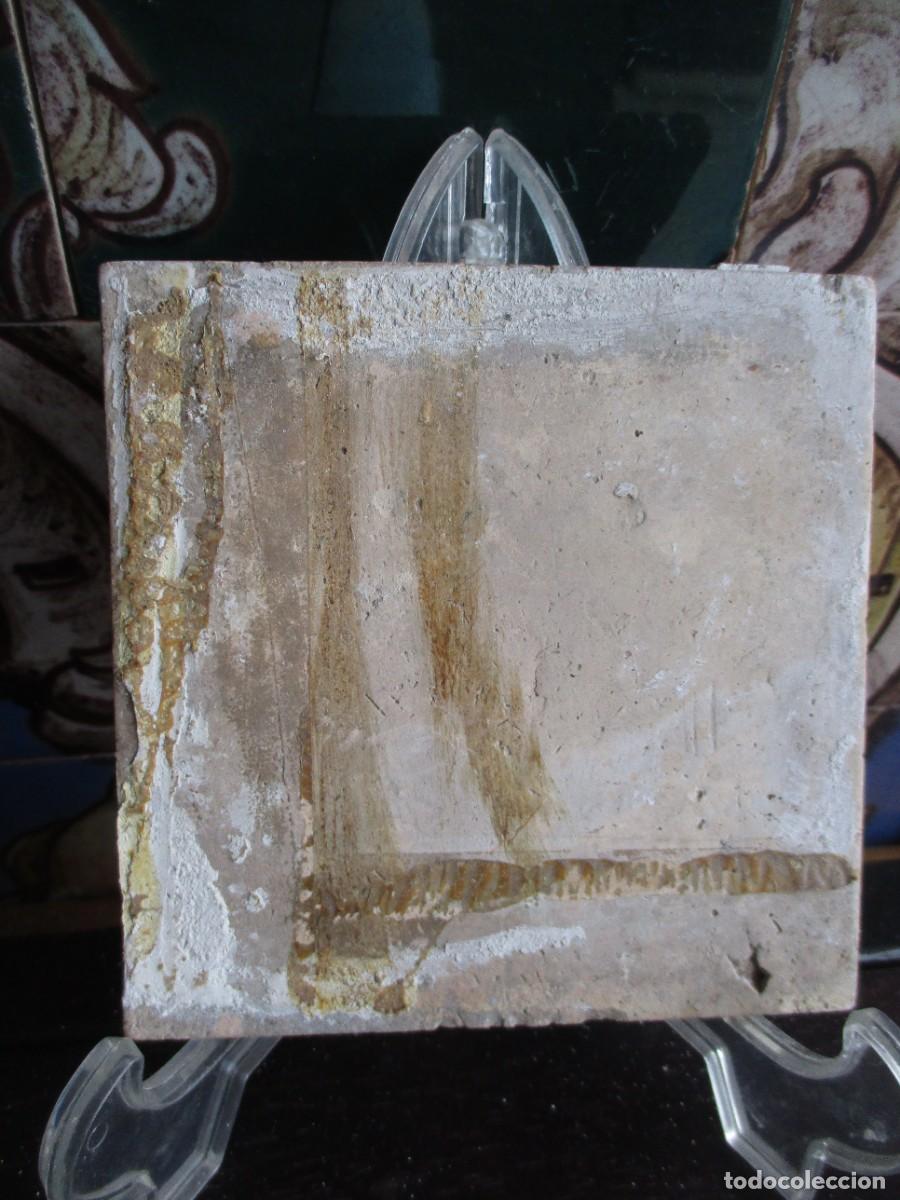 Antig&uuml;edades: Azulejo pintado siglo XIX - Foto 2