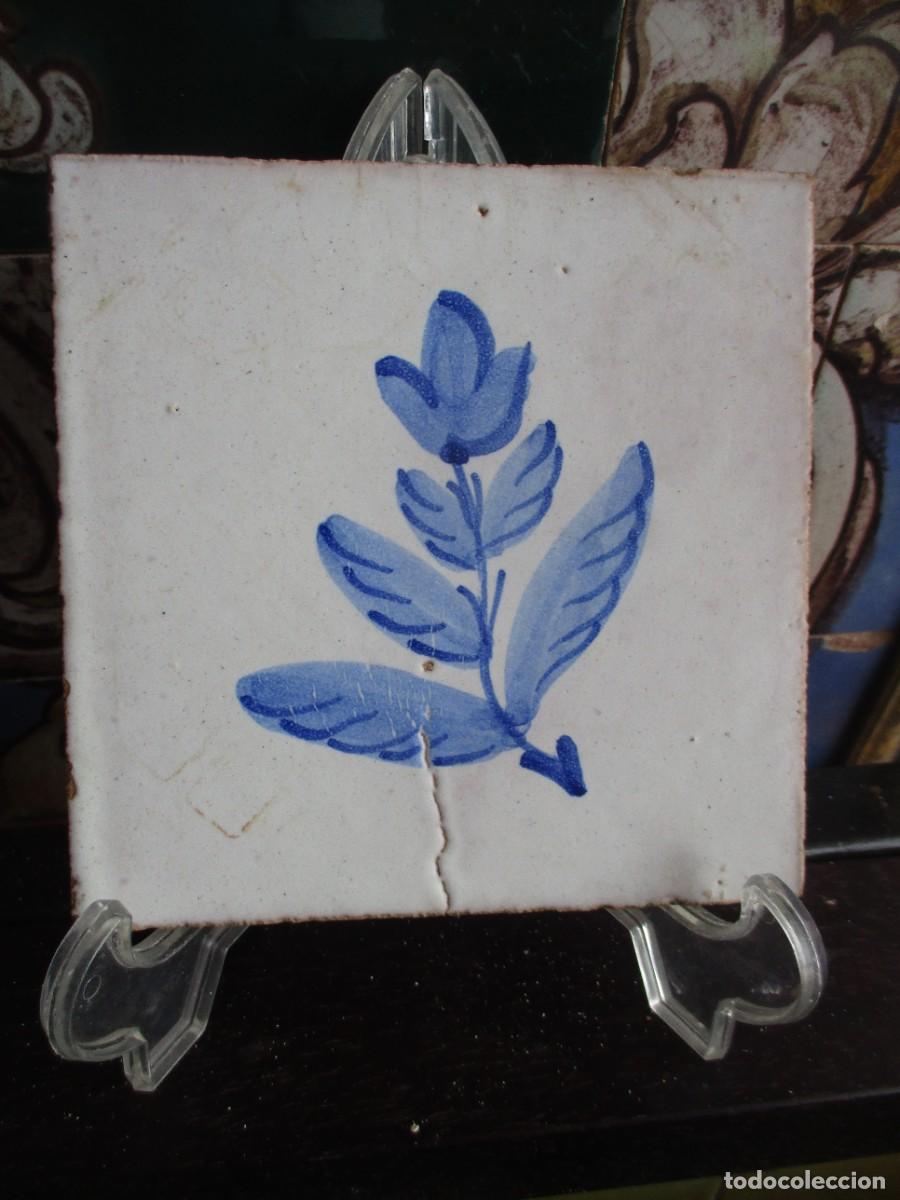 Antig&uuml;edades: Azulejo pintado siglo XIX - Foto 1