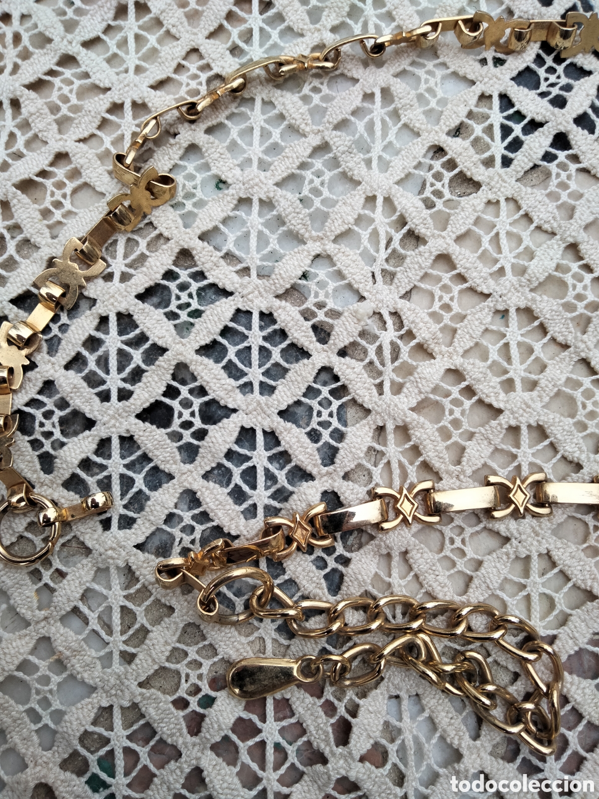 Antig&uuml;edades: Cintur&oacute;n vintage de metal - Foto 2
