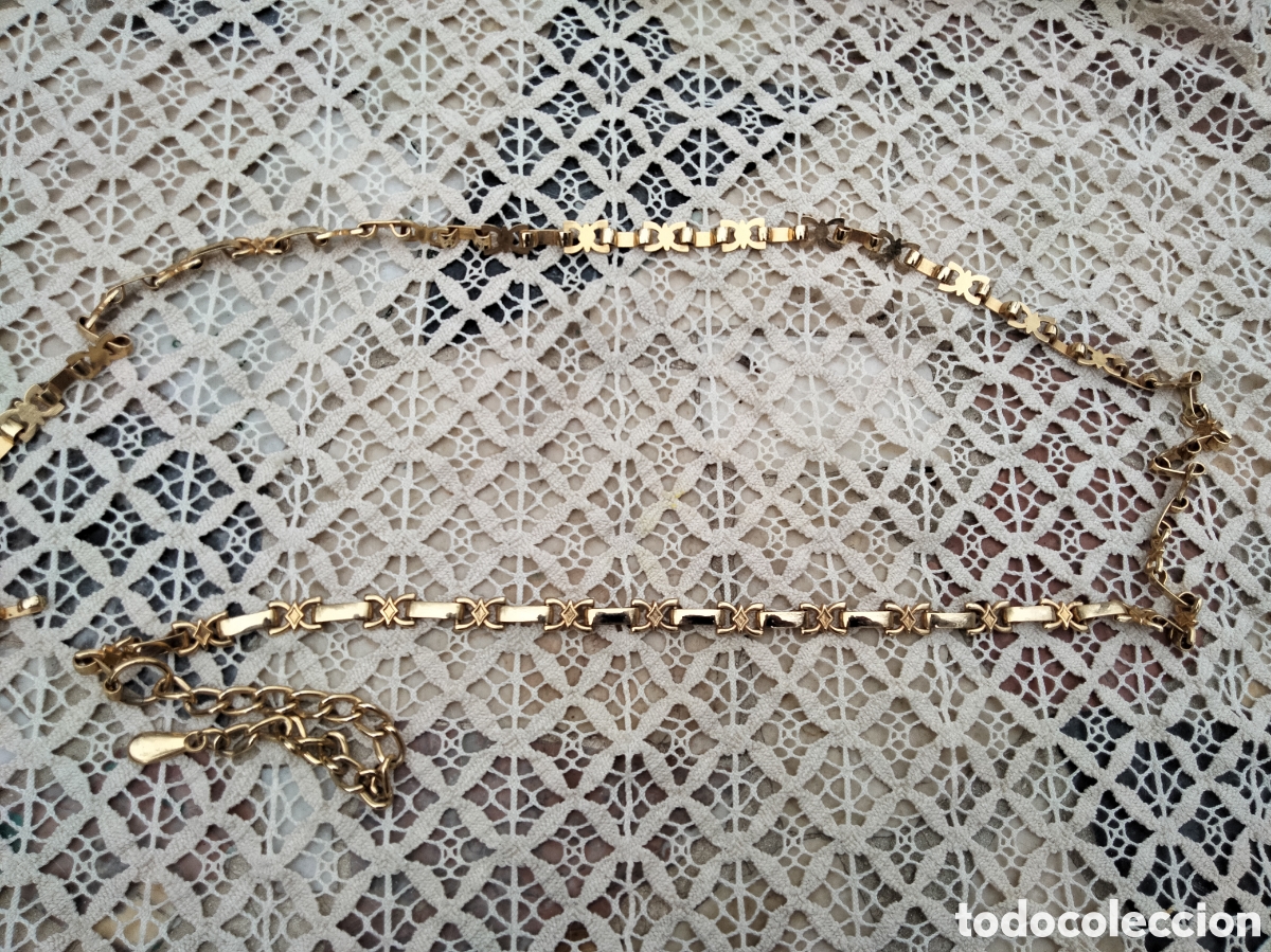 Antig&uuml;edades: Cintur&oacute;n vintage de metal - Foto 1