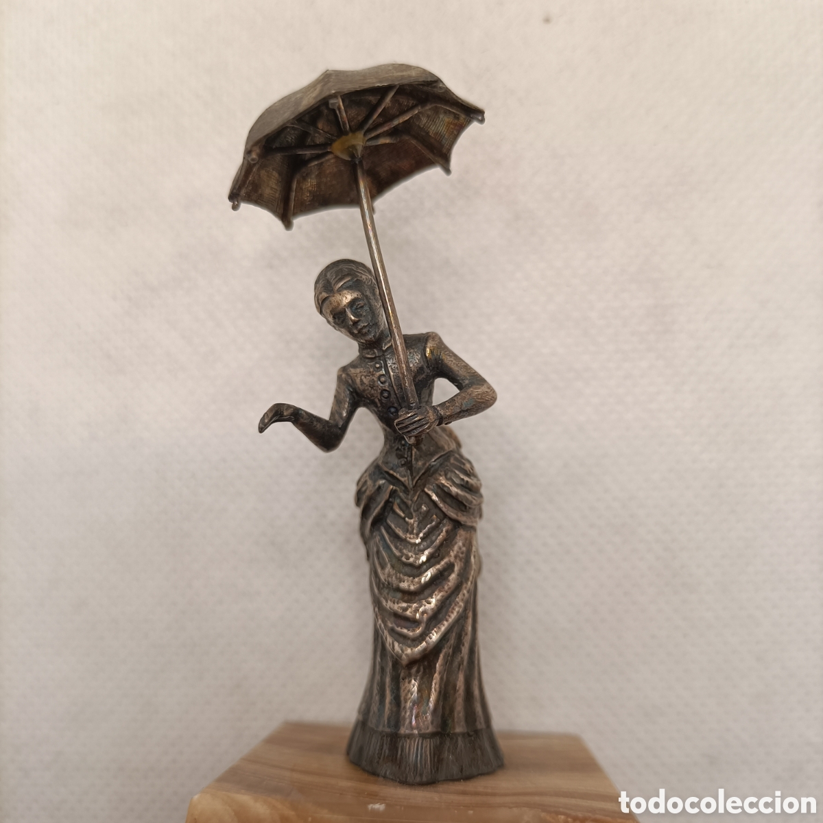 Antig&uuml;edades: Dama del Paraguas en Plata - Foto 2