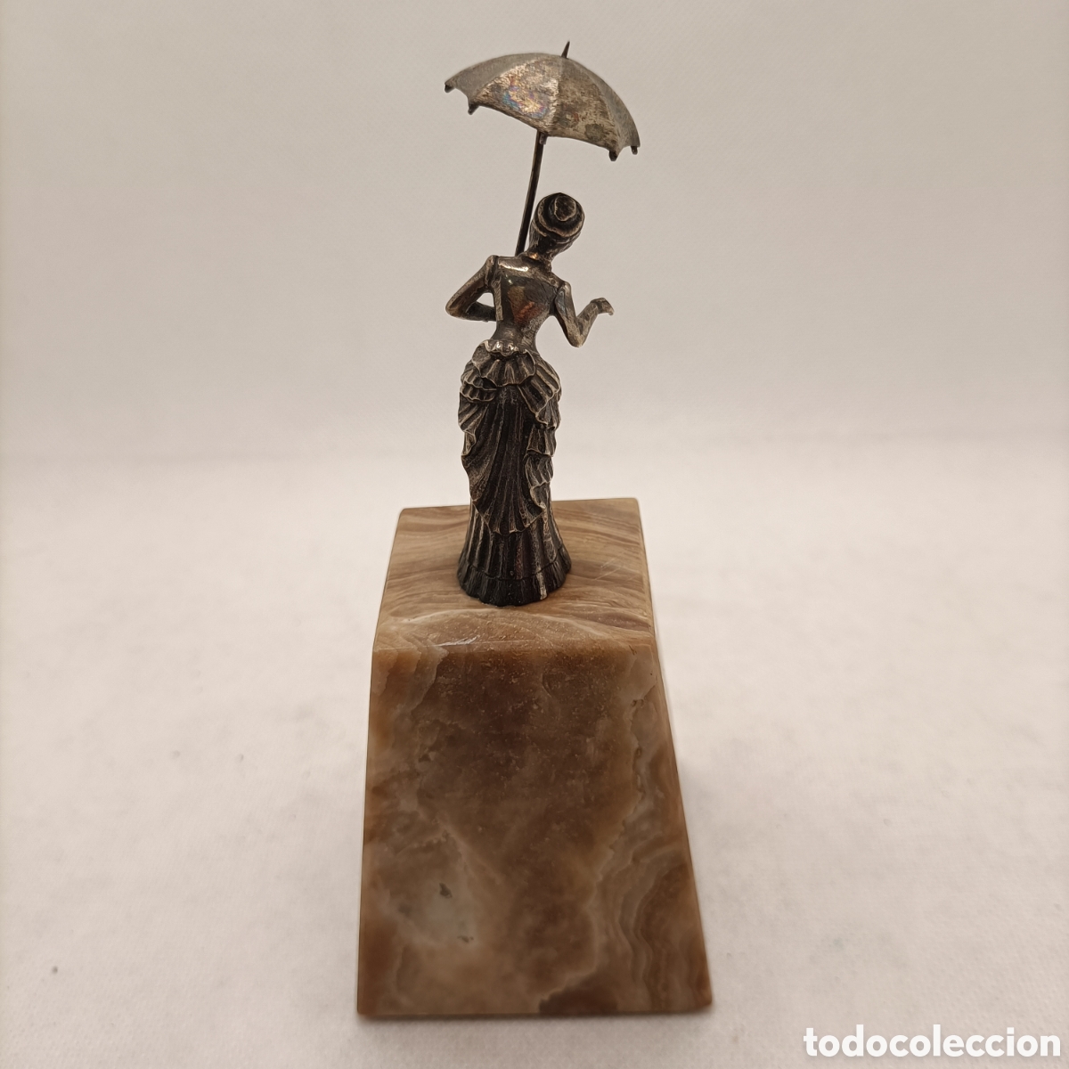 Antig&uuml;edades: Dama del Paraguas en Plata - Foto 3