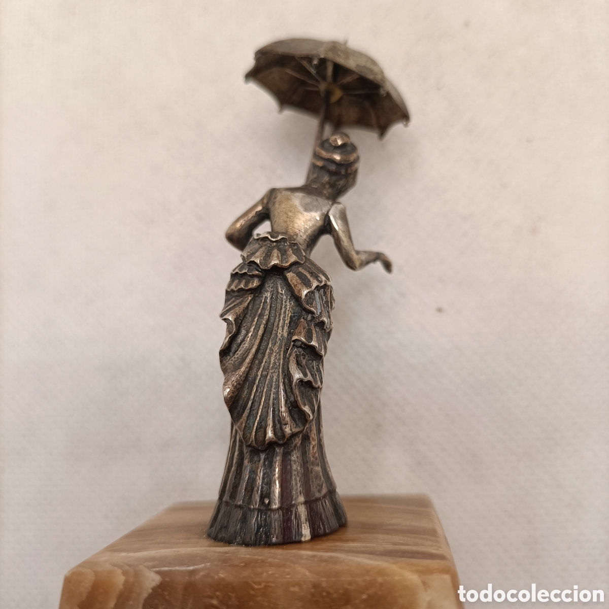 Antig&uuml;edades: Dama del Paraguas en Plata - Foto 4