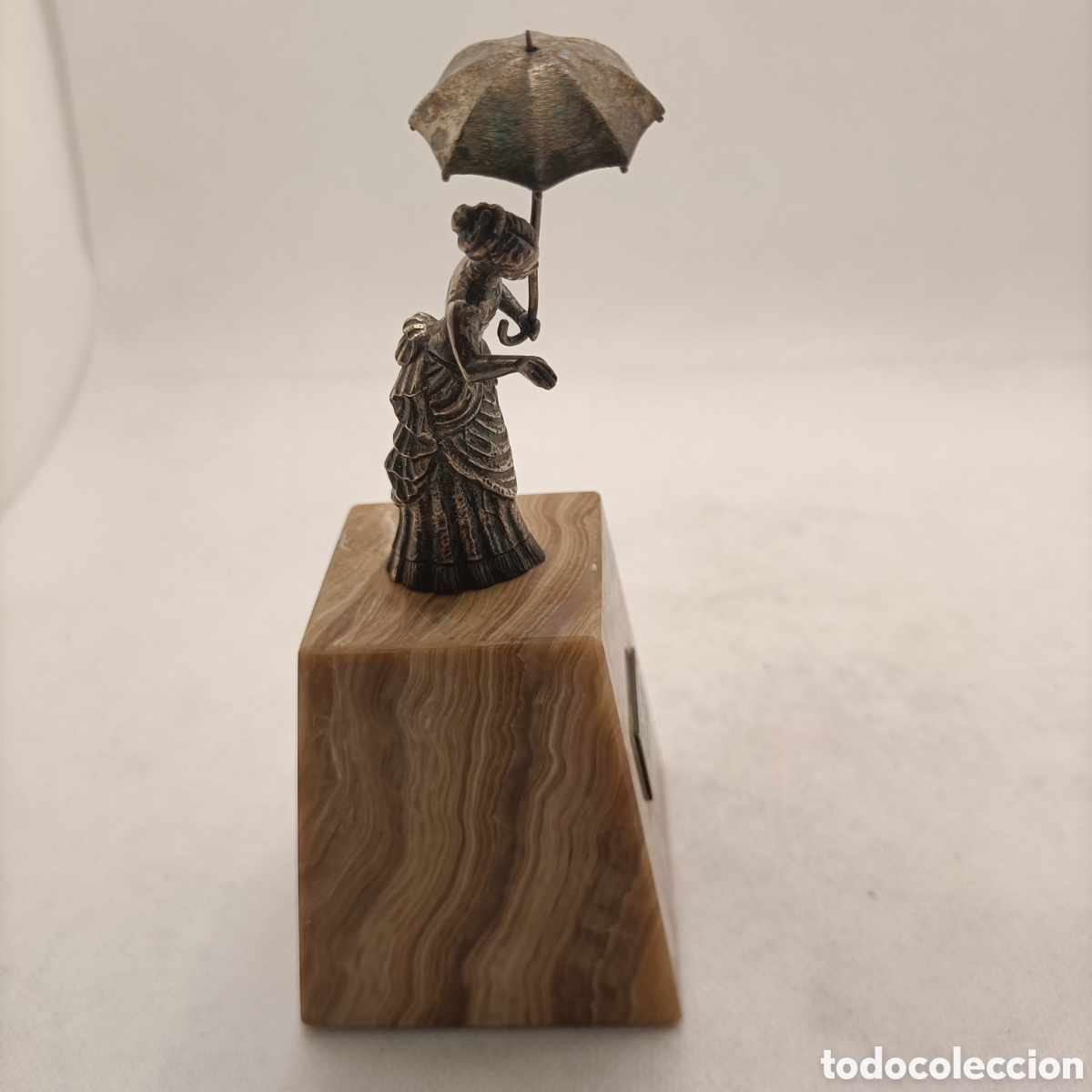 Antig&uuml;edades: Dama del Paraguas en Plata - Foto 5