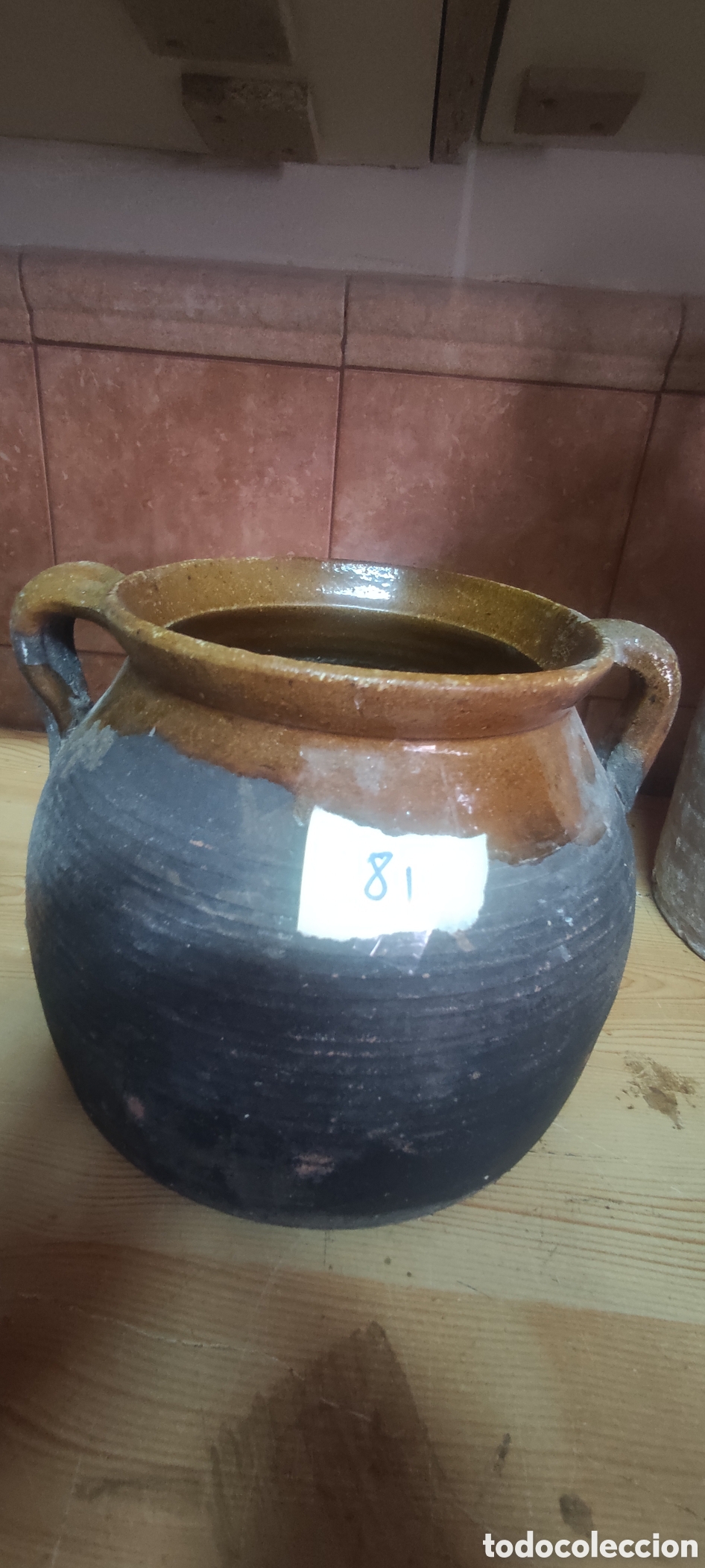 Antig&uuml;edades: Antigua olla de barro cocido - Foto 6
