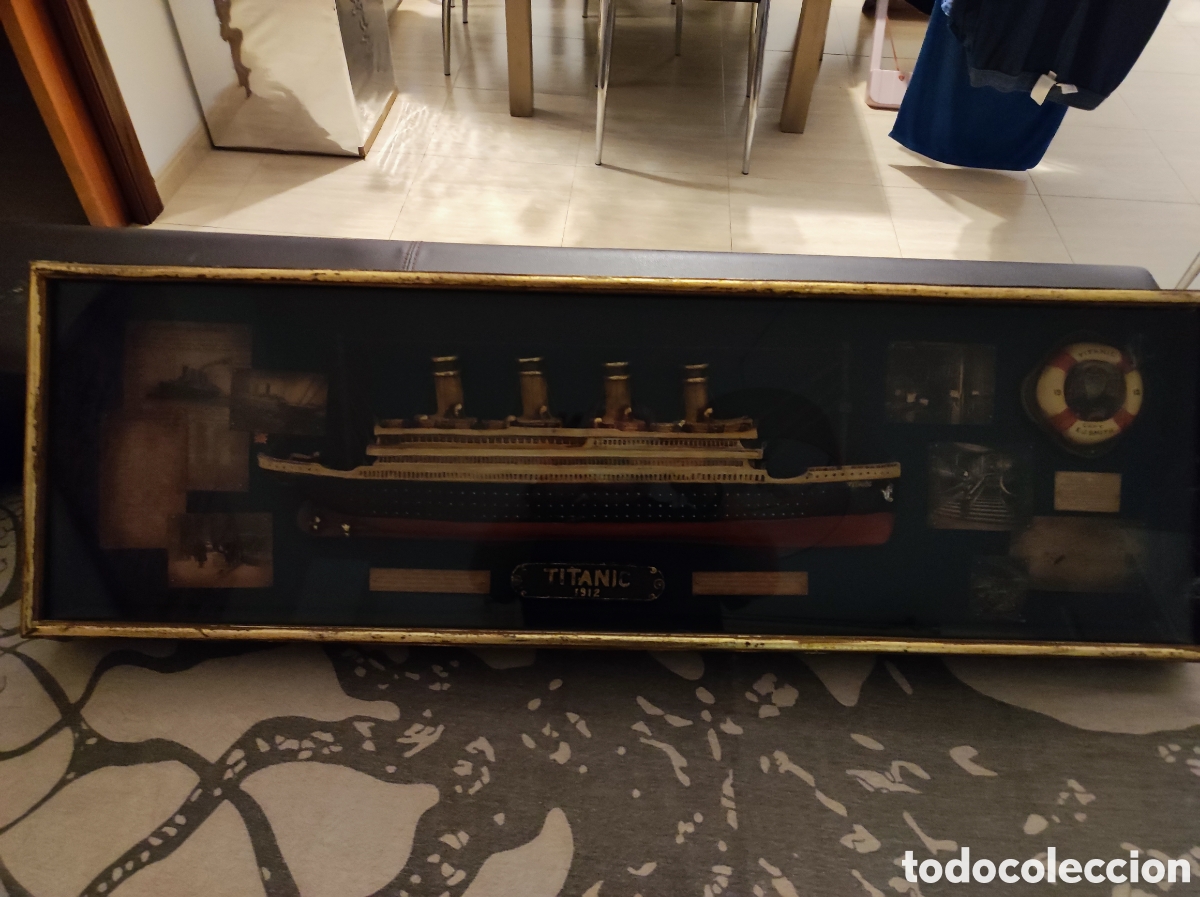 Antig&uuml;edades: Barco relieve Titanic - Foto 3