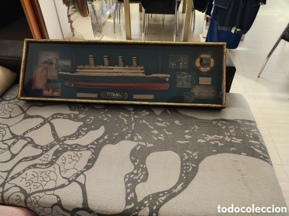 Antig&uuml;edades: Barco relieve Titanic - Foto 5